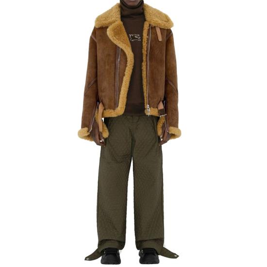  버버리 스트레이트 팬츠 BU 9137704239316 GREEN - BURBERRY