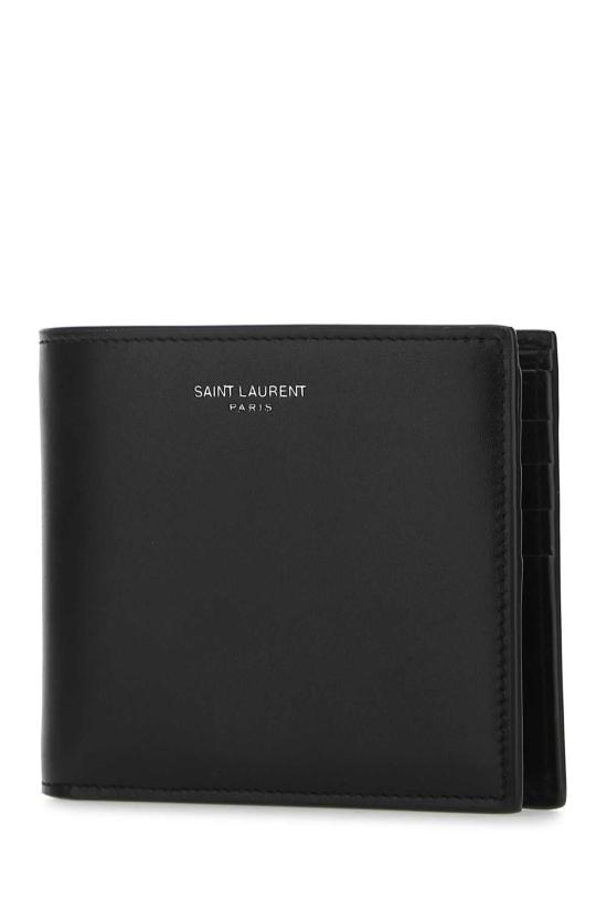  생로랑 로고 이스트/웨스트 반지갑 3963070U90N 1000 BLACK - SAINT LAURENT
