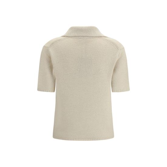 26SS 가브리엘라허스트 폴로 티셔츠 GA2269093A090OFWBB BEIGE - GABRIELA HEARST