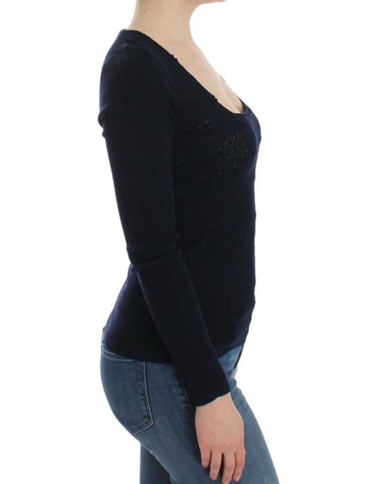  에르마노 설비노 스웨터 SIG12582 BLUE - ERMANNO SCERVINO