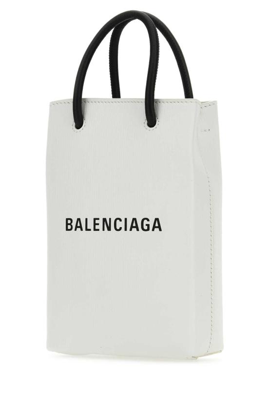  발렌시아가 카프스킨 스마트폰 숄더백 7577730AI2N 9000 WHITE - BALENCIAGA