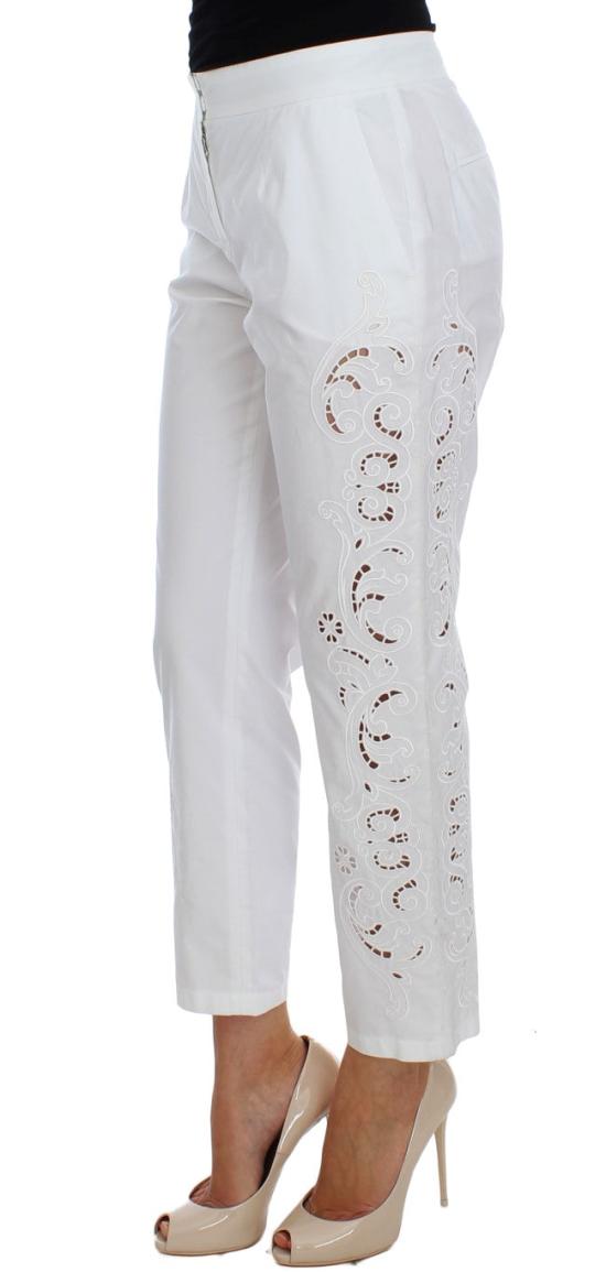  돌체앤가바나 스트레이트 팬츠 SIG20046 WHITE - DOLCE & GABBANA