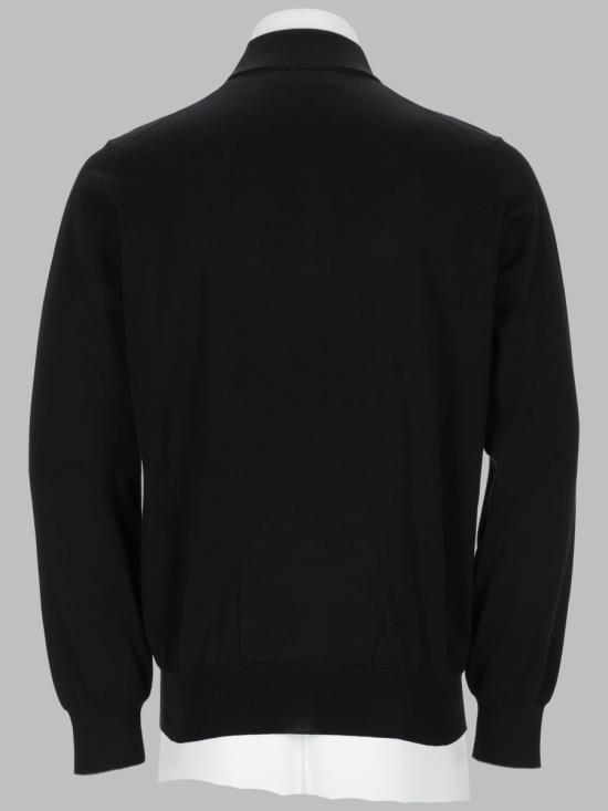 26FW 브루넬로 쿠치넬리 니트 폴로 셔츠 M29800135 CH101 BLACK - BRUNELLO CUCINELLI