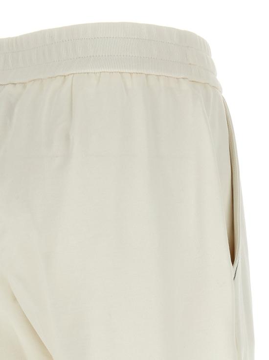 26SS 브루넬로 쿠치넬리 트레이닝/조거 팬츠 BR324282BM WHITE - BRUNELLO CUCINELLI