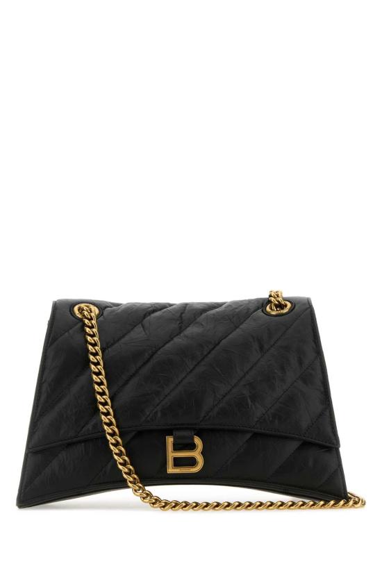  발렌시아가 크러쉬 미디움 체인 백 785602210J1 1000 BLACK