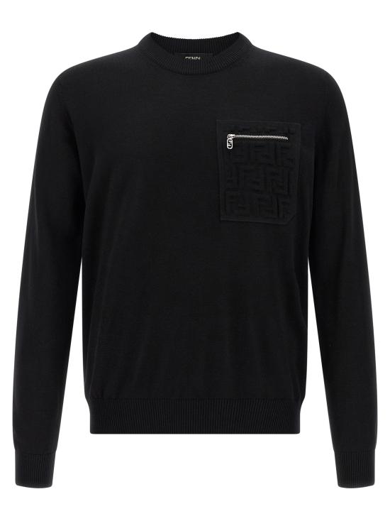  펜디 긴팔 티셔츠 FE321188BM BLACK