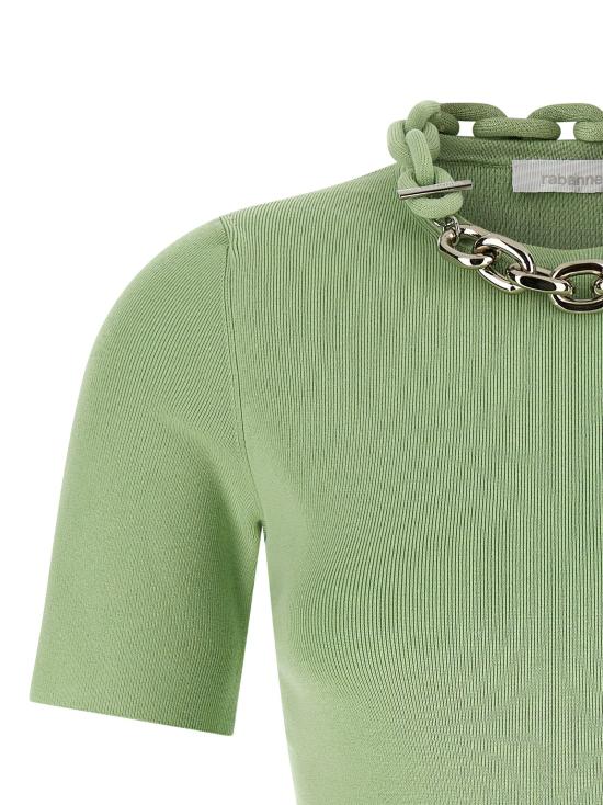 26SS 파코라반 폴로 티셔츠 PA324854BM GREEN - PACO RABANNE