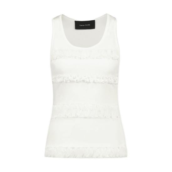  시몬로샤 민소매 티셔츠 CONFIG SMR023313 WHITE - SIMONE ROCHA
