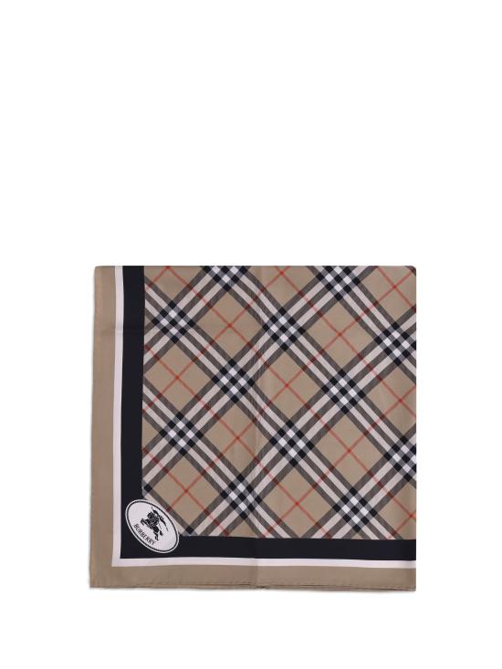 26FW 버버리 체크 실크 스카프 8113048 A2021 BEIGE
