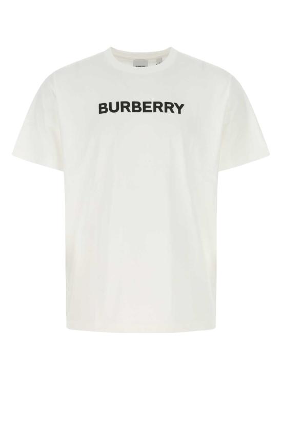 26SS 버버리 로고 프린트 코튼 오버사이즈 티셔츠 8055309 A1464 WHITE