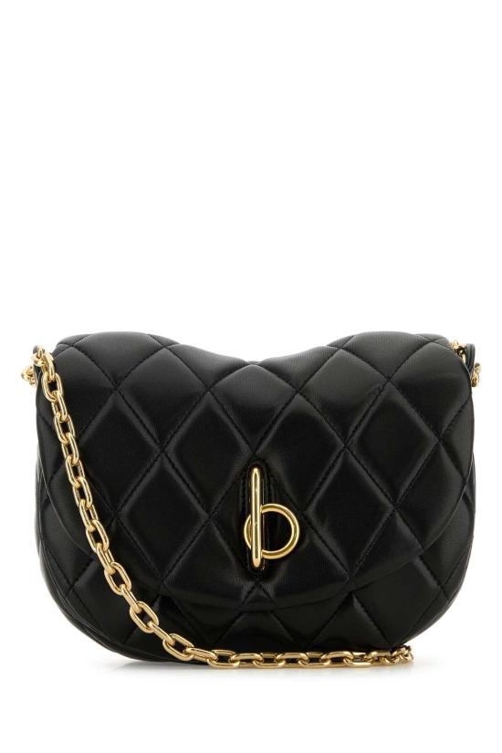 버버리 퀼티드 락킹 호스 백 8104628 A1189 BLACK
