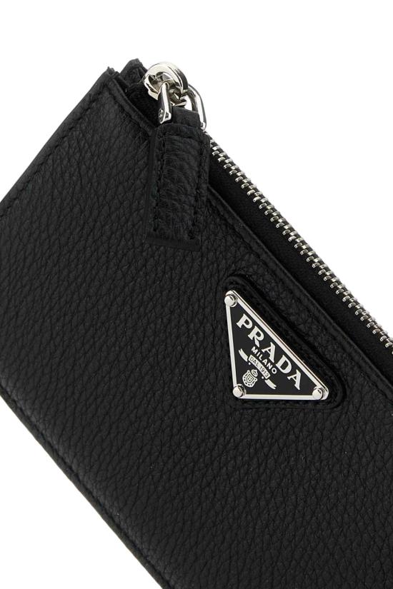  프라다 지퍼 레더 카드 홀더 2MC0862E54 F0002 BLACK - PRADA
