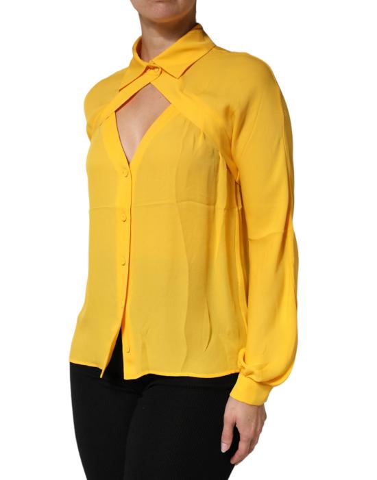  모스키노 블라우스 TSH91565 YELLOW - MOSCHINO