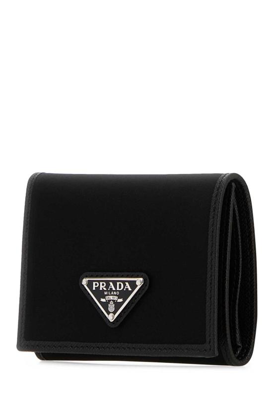 26FW 프라다 리나일론 앤 레더 반지갑 2MH0412DMH F0002 BLACK - PRADA