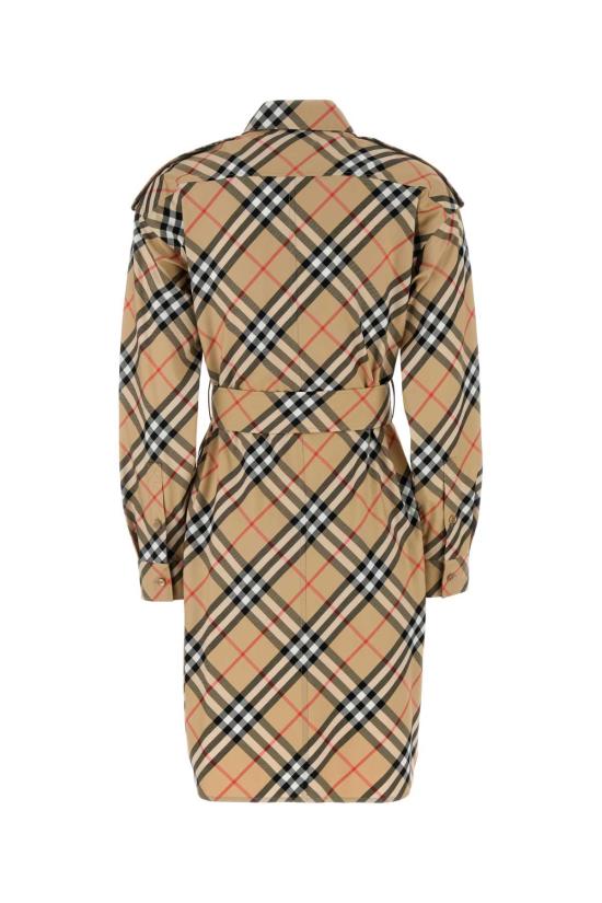 26SS 버버리 체크 코튼 셔츠 드레스 8086610 B9368 BEIGE - BURBERRY