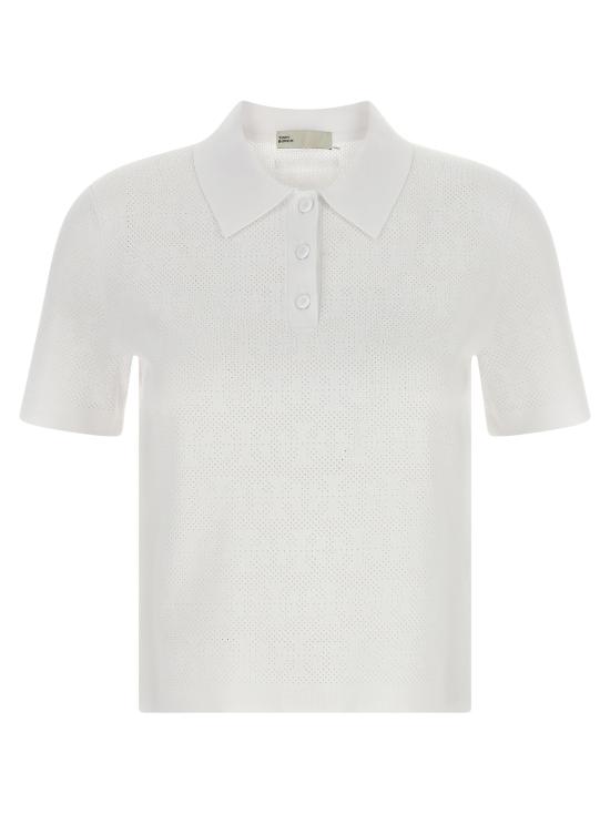 26FW 토리버치 폴로 티셔츠 TO336307BM WHITE
