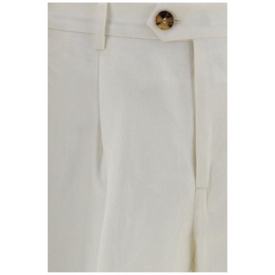 26SS 브루넬로 쿠치넬리 팬츠 BRMH249E1450C003BB WHITE - BRUNELLO CUCINELLI