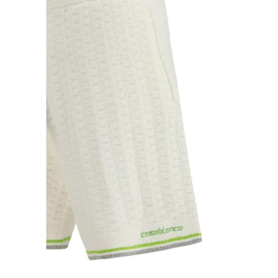 26SS 카사블랑카 숏팬츠 CAMSP26KW121601WHITEBB - CASABLANCA