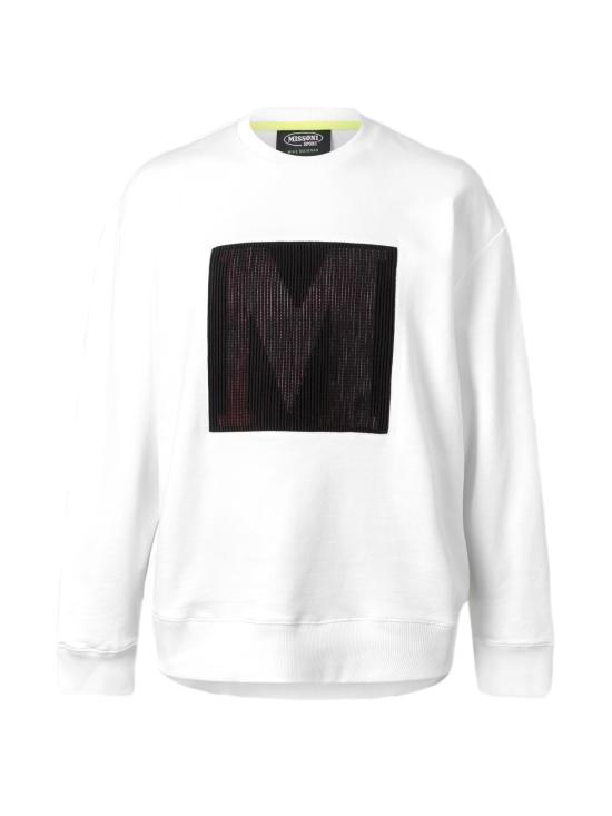  미소니 긴팔 티셔츠 2301TS23SW05BJ00HY WHITE - MISSONI