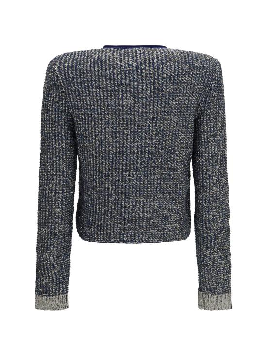 26FW 발망 스웨터 HF1KL918KK13 SQH NAVY - BALMAIN