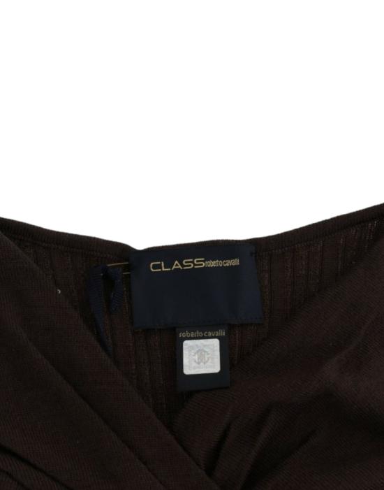  로베르토 카발리 스웨터 SIG11848 BROWN - ROBERTO CAVALLI