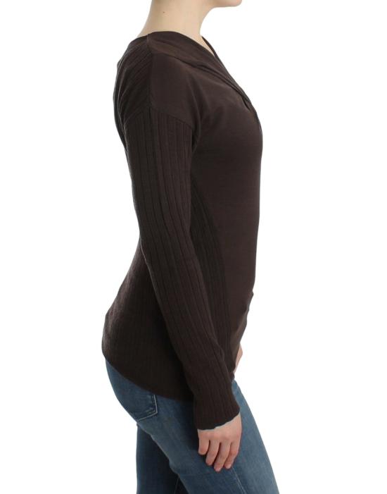  로베르토 카발리 스웨터 SIG11848 BROWN - ROBERTO CAVALLI