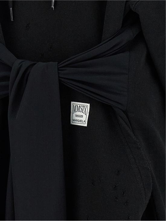 26SS MM6 메종마르지엘라 후드 티셔츠 MM327858BM BLACK - MM6 MAISON MARGIELA