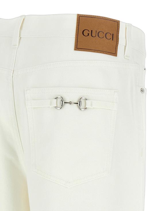 26SS 구찌 데님 팬츠 GU332258BM WHITE - GUCCI