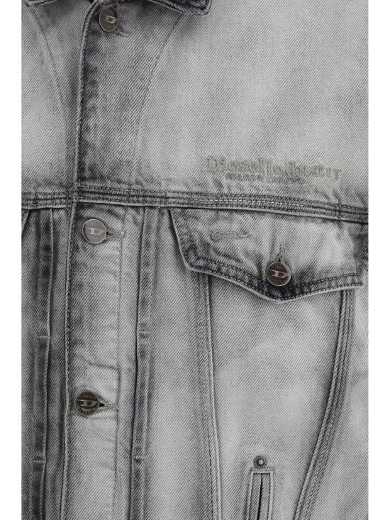 26SS 디젤 D-덴버-Fsi 트러커 재킷 인 소프트 스켈레톤 데님 A2384209P28 02 GRAY - DIESEL