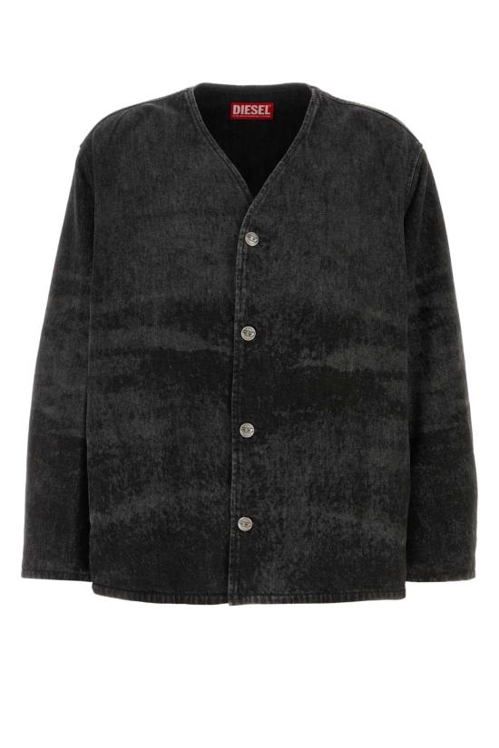 25FW 디젤 자켓 A21637007DB 02 BLACK - DIESEL