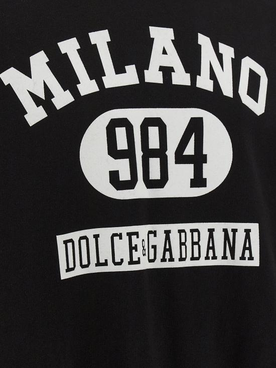 25FW 돌체앤가바나 후드 티셔츠 DO322189BM BLACK - DOLCE & GABBANA
