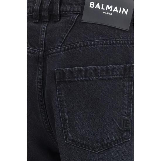 26FW 발망 데님 팬츠 BAHH1MI115DG130PCBB BLACK - BALMAIN