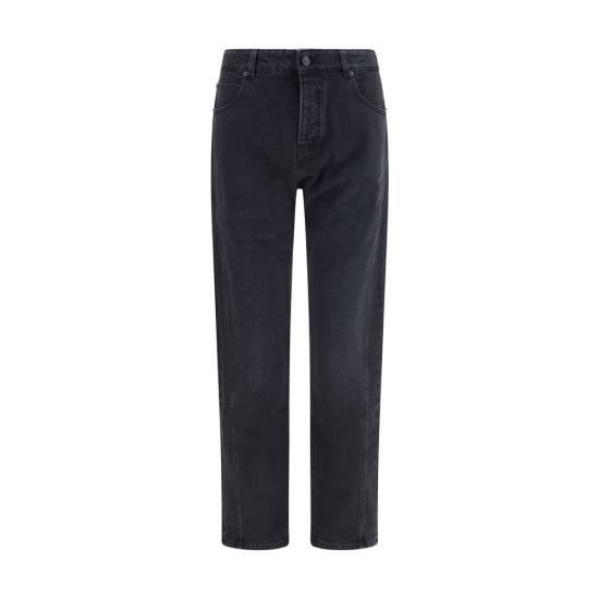 26FW 발망 데님 팬츠 BAHH1MI115DG130PCBB BLACK