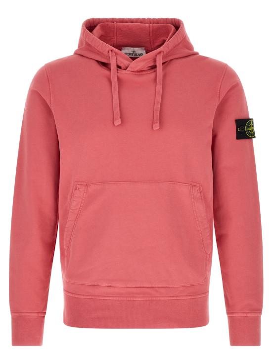 26FW 스톤 아일랜드 후드 티셔츠 ST338012BM PINK