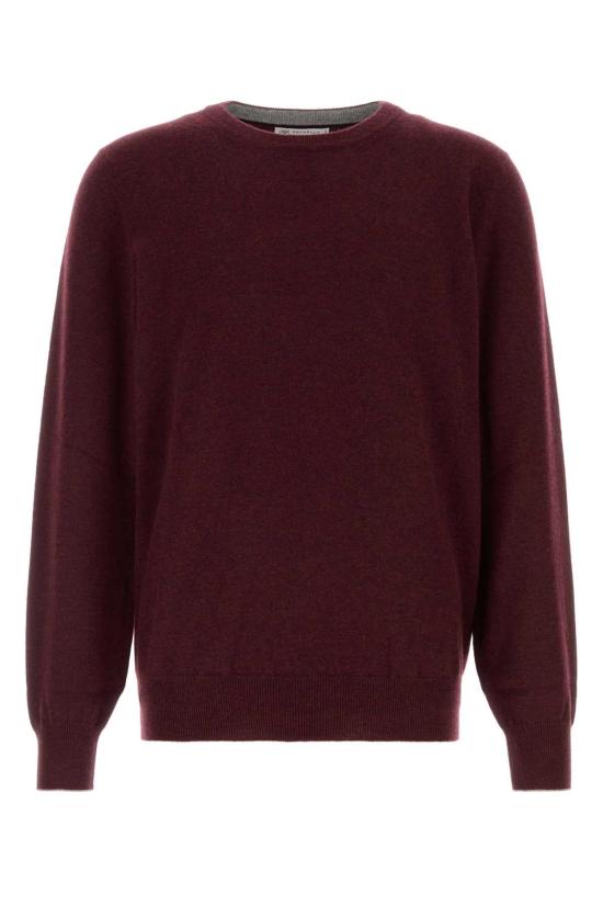 26FW 브루넬로 쿠치넬리 캐시미어 니트 M2200100 CNU36 BURGUNDY
