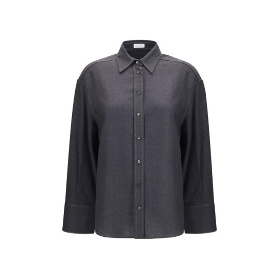 26FW 브루넬로 쿠치넬리 셔츠 BRMP550M1M06C1135BB GRAY
