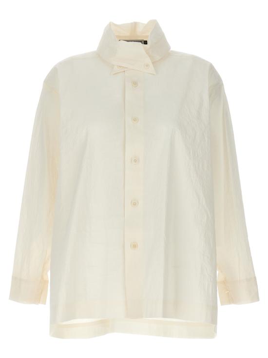  이세이 미야케 블라우스 IS284008BM WHITE