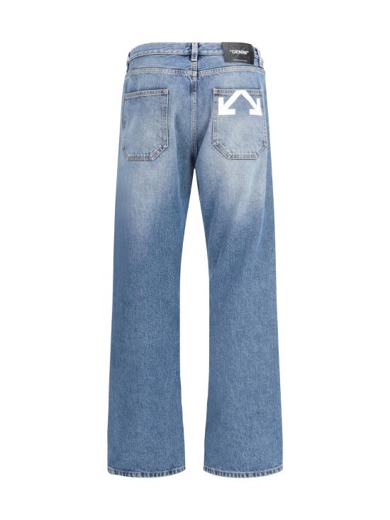 26SS 오프화이트 데님 팬츠 44XYA18JS26D002400 4000 BLUE - OFF WHITE