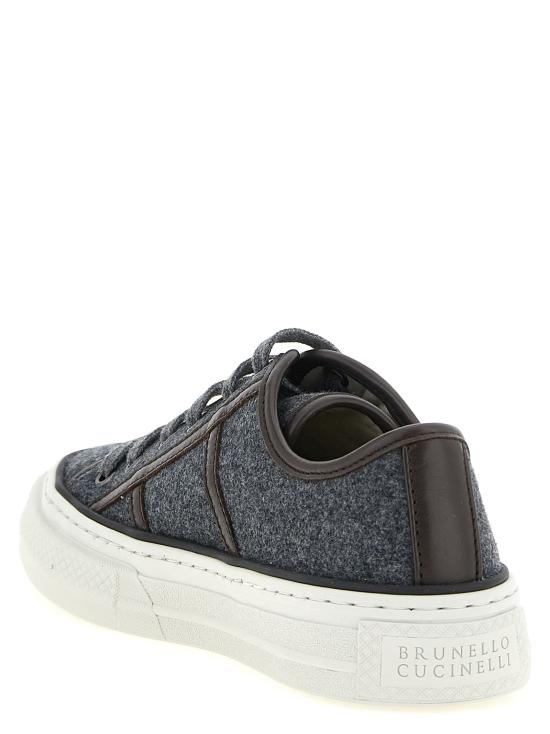 26FW 브루넬로 쿠치넬리 스니커즈 BR337356BM GRAY - BRUNELLO CUCINELLI