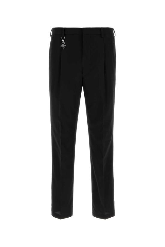 26SS 프라다 테일러드 코튼 팬츠 UP0419SOOO19AM F0002 BLACK