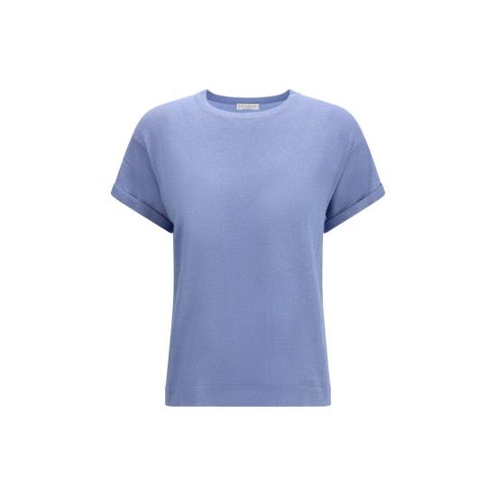26SS 브루넬로 쿠치넬리 폴로 티셔츠 BRM41810000C9135BB BLUE