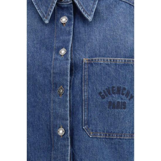 26SS 지방시 셔츠 GIBW61J7517B420BB BLUE - GIVENCHY