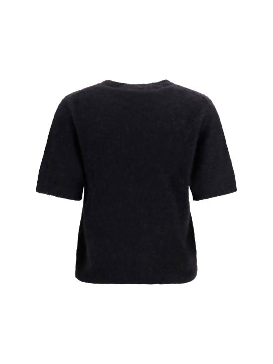 26FW 가니 폴로 티셔츠 A1050226 099 BLACK - GANNI