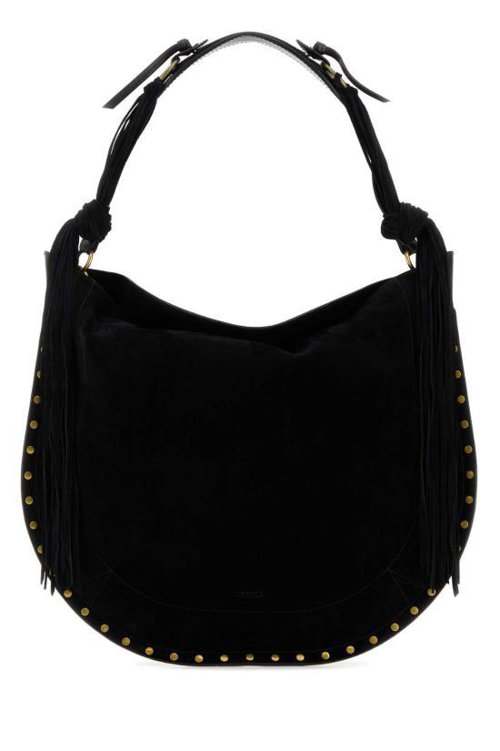26SS 이자벨마랑 오스칸 호보 소프트 백프린지 PP0200FGD2C17M 01BK BLACK