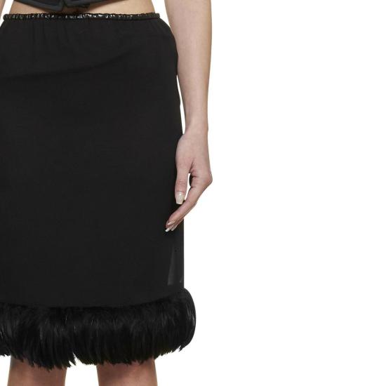  생로랑 스커트 SA 8990001922260 BLACK - SAINT LAURENT