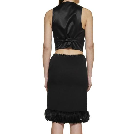  생로랑 스커트 SA 8990001922260 BLACK - SAINT LAURENT