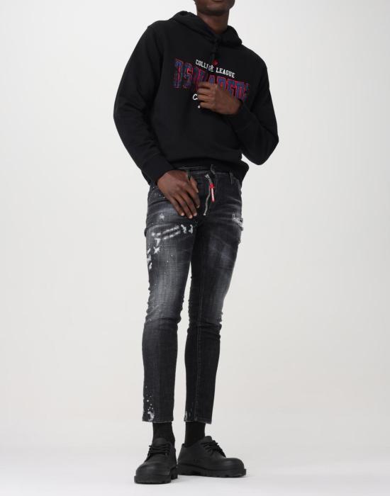 26FW 디스퀘어드2 후드 티셔츠 S74GU0783D25004900 BLACK