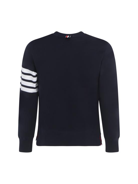 26FW 톰브라운 로고 패치 엔지니어드 4바 스웨트셔츠 MJT021H00535 461 NAVY - THOM BROWNE