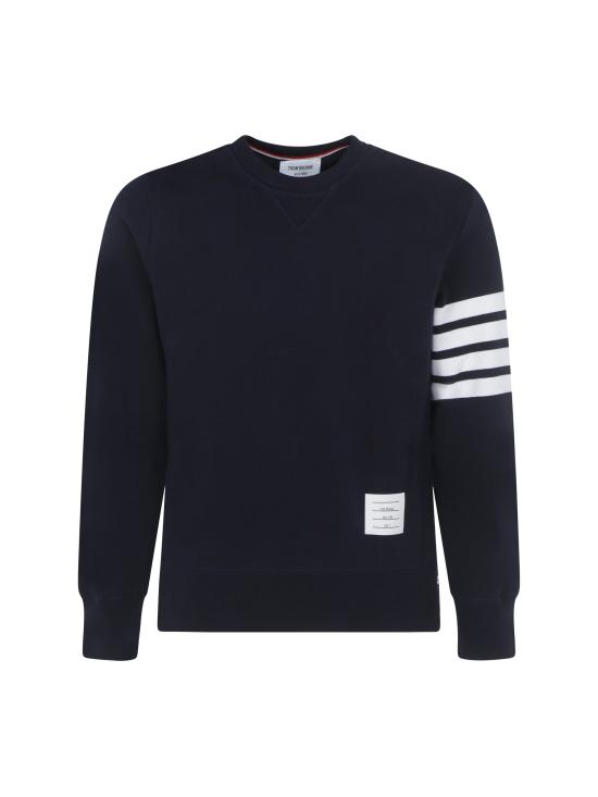 26FW 톰브라운 로고 패치 엔지니어드 4바 스웨트셔츠 MJT021H00535 461 NAVY