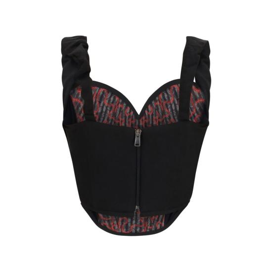 26SS 비비안웨스트우드 선데이 코르셋 탑 VI1503003BW01EMN405BB BLACK - VIVIENNE WESTWOOD